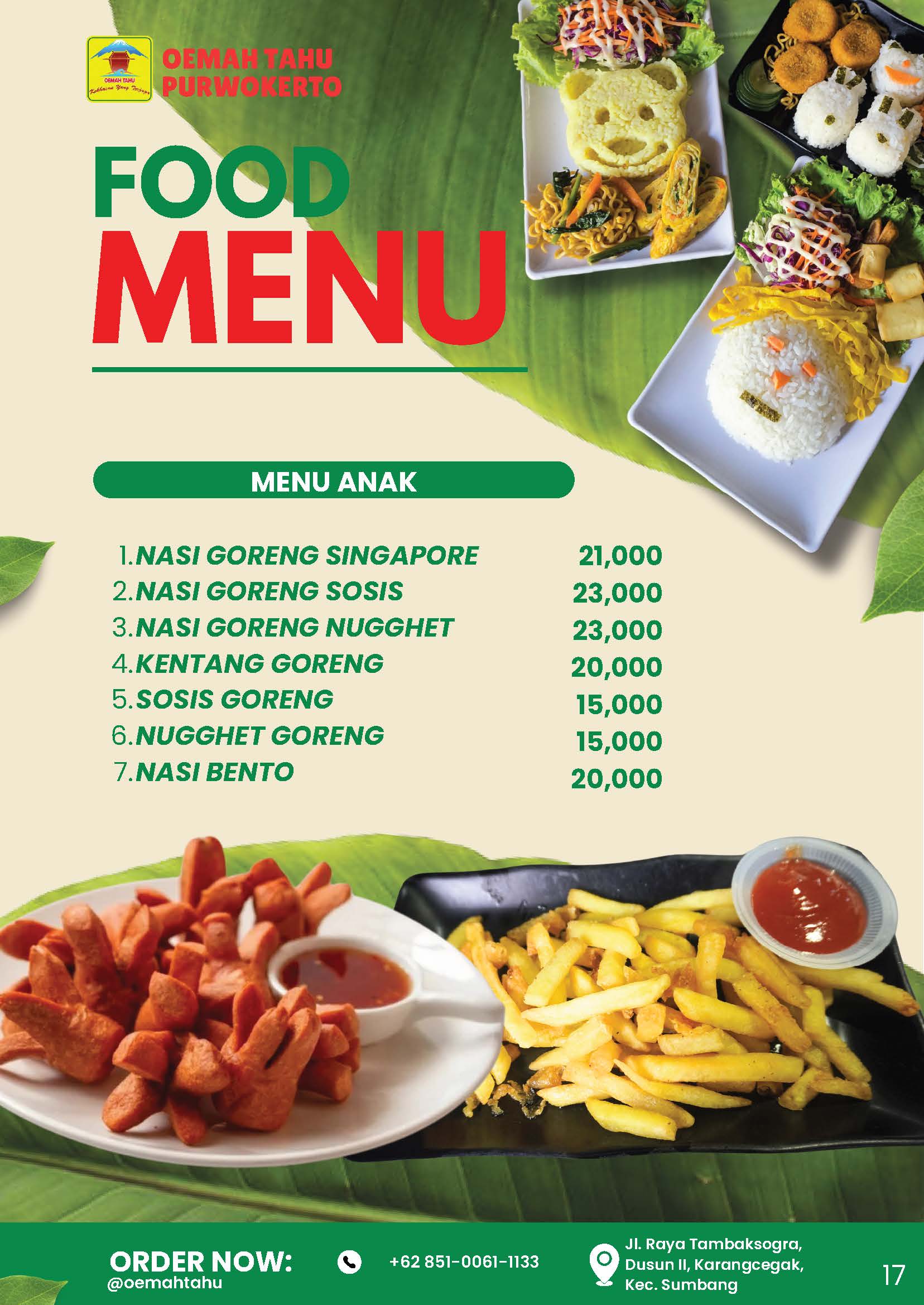 MENU ANAK